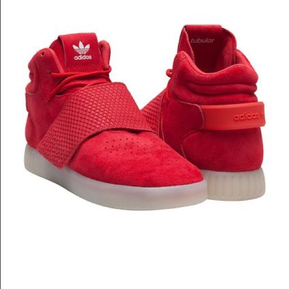adidas tubular strap red